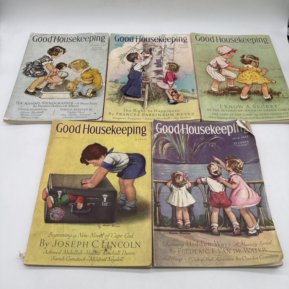 Vintage Good Housekeeping Magazine Lot 5 -- 1930's
